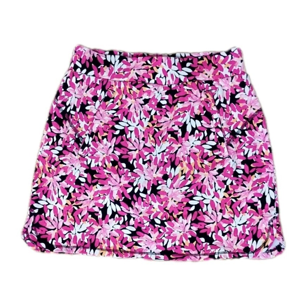 T by Talbots women's Skort Floral skirt Pockets Multicolor Size P (XS) Petites